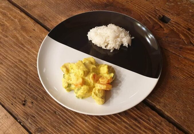 Secondi-Pollo al curry con verdure